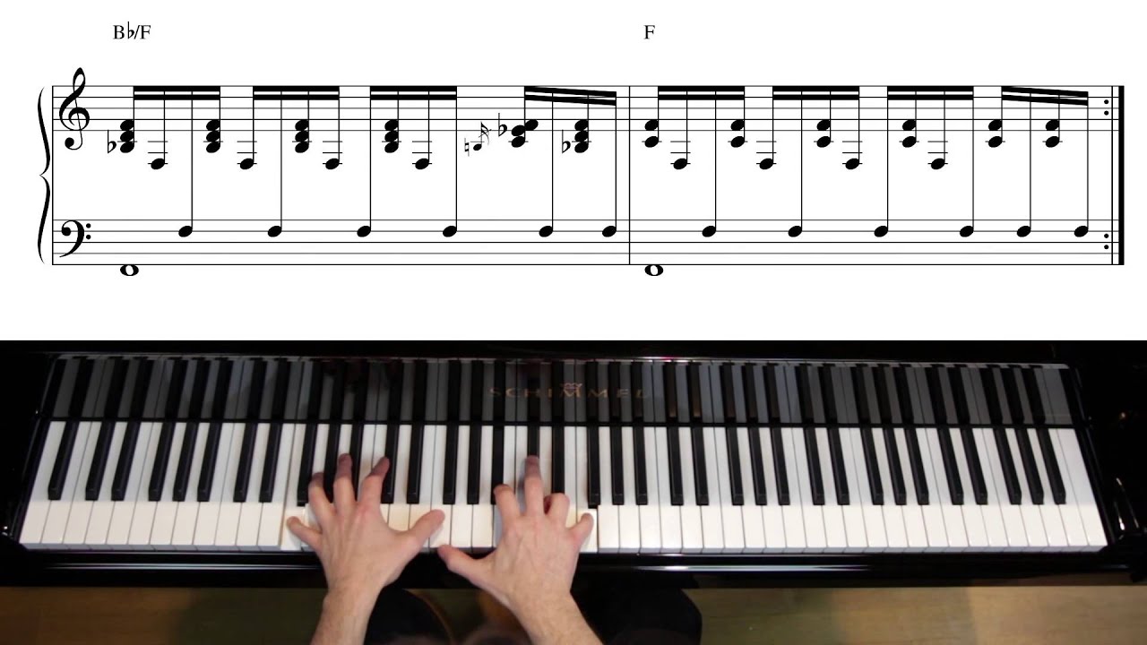 Rock Piano Rhythm Exercises - Tutorial No 2 by Michael Gundlach