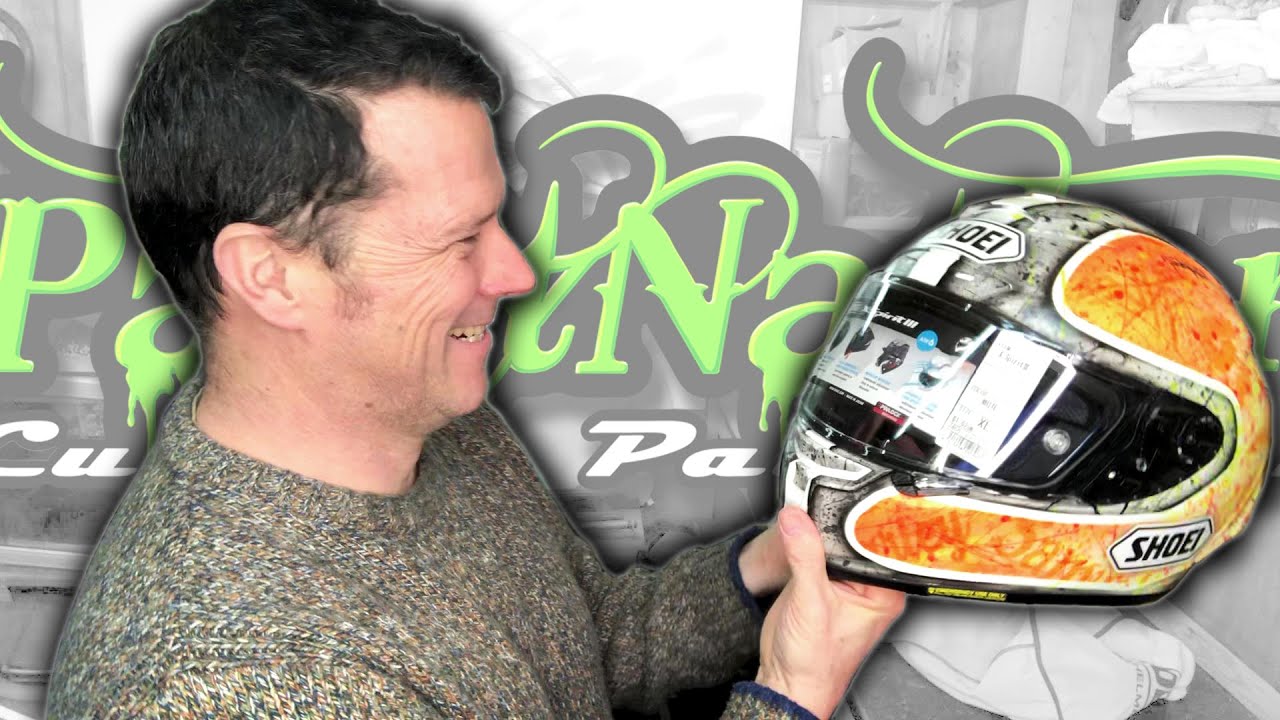 John McAvoy 2021 Shoei helmet custom paintwork
