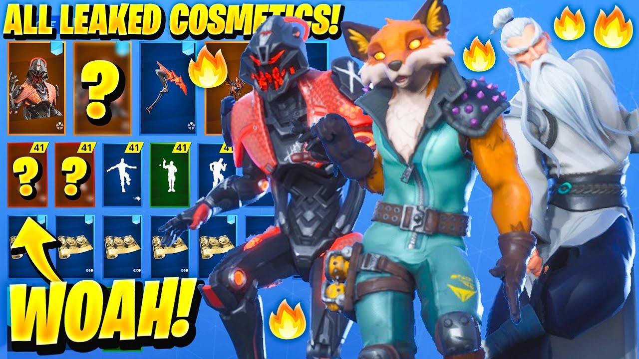 *NEW* All Leaked Skins & Emotes..! *FURRY FOX SKIN* (Oppressor,Freestyle, Very Sneaky, Fennix,Shifu)