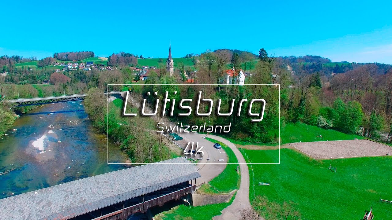 L&uuml;tisburg, Switzerland in 4k. Dji Phantom