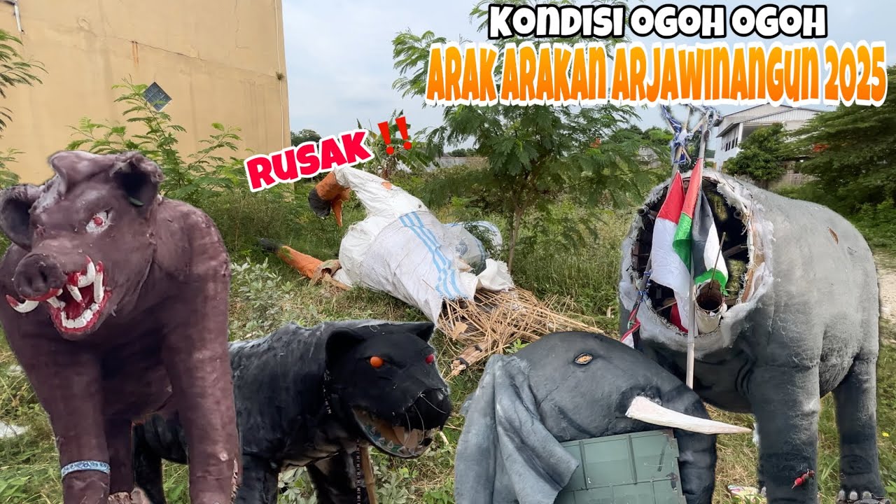 Rusak ‼️ Kondisi ogoh ogoh ARAK ARAKAN ARJAWINANGUN 2025