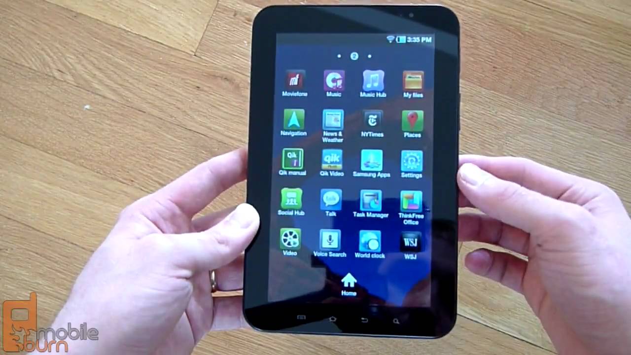 Samsung Galaxy Tab (Wi-Fi only) unboxing and feature tour