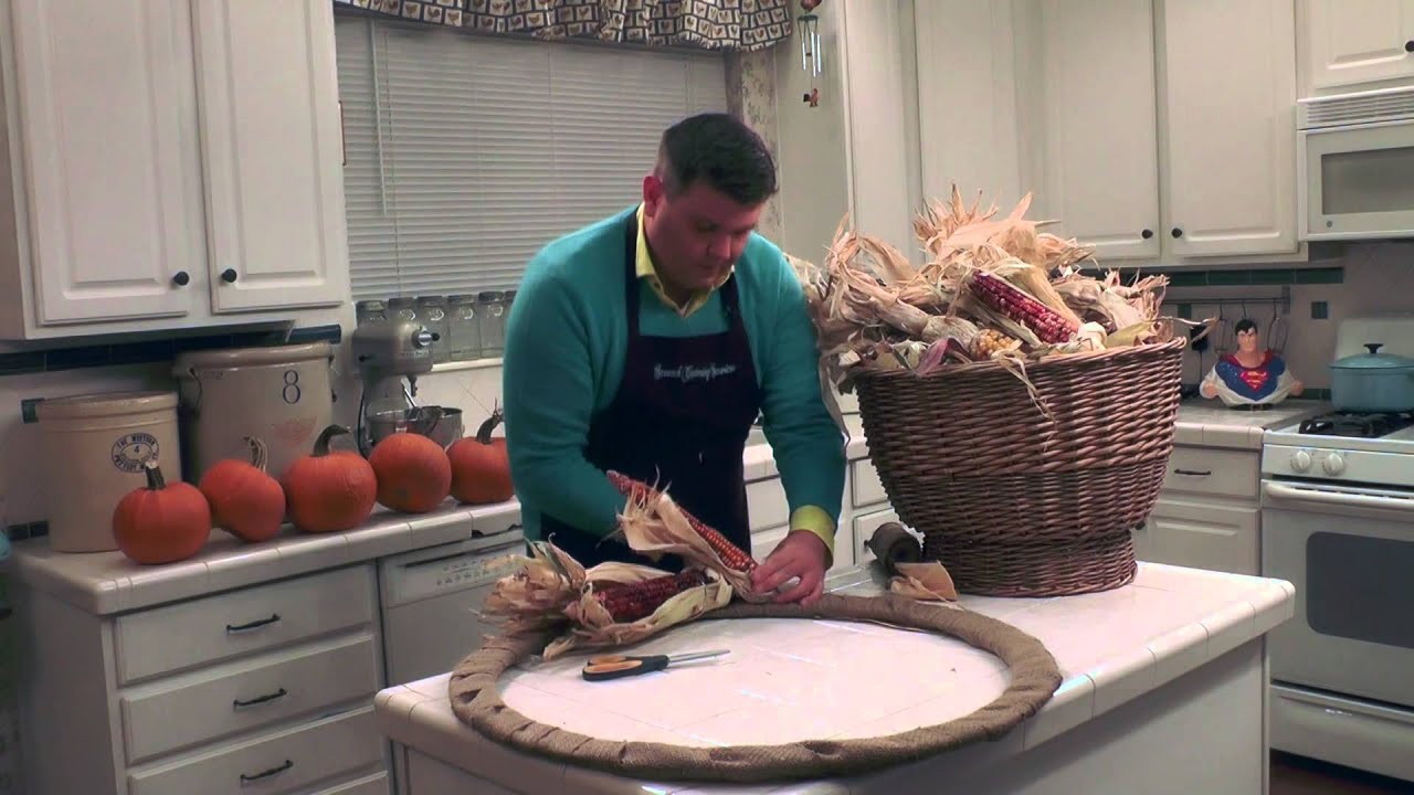 In the Kitchen with David EPISODE SEVEN Autumn Indian Corn Wreath