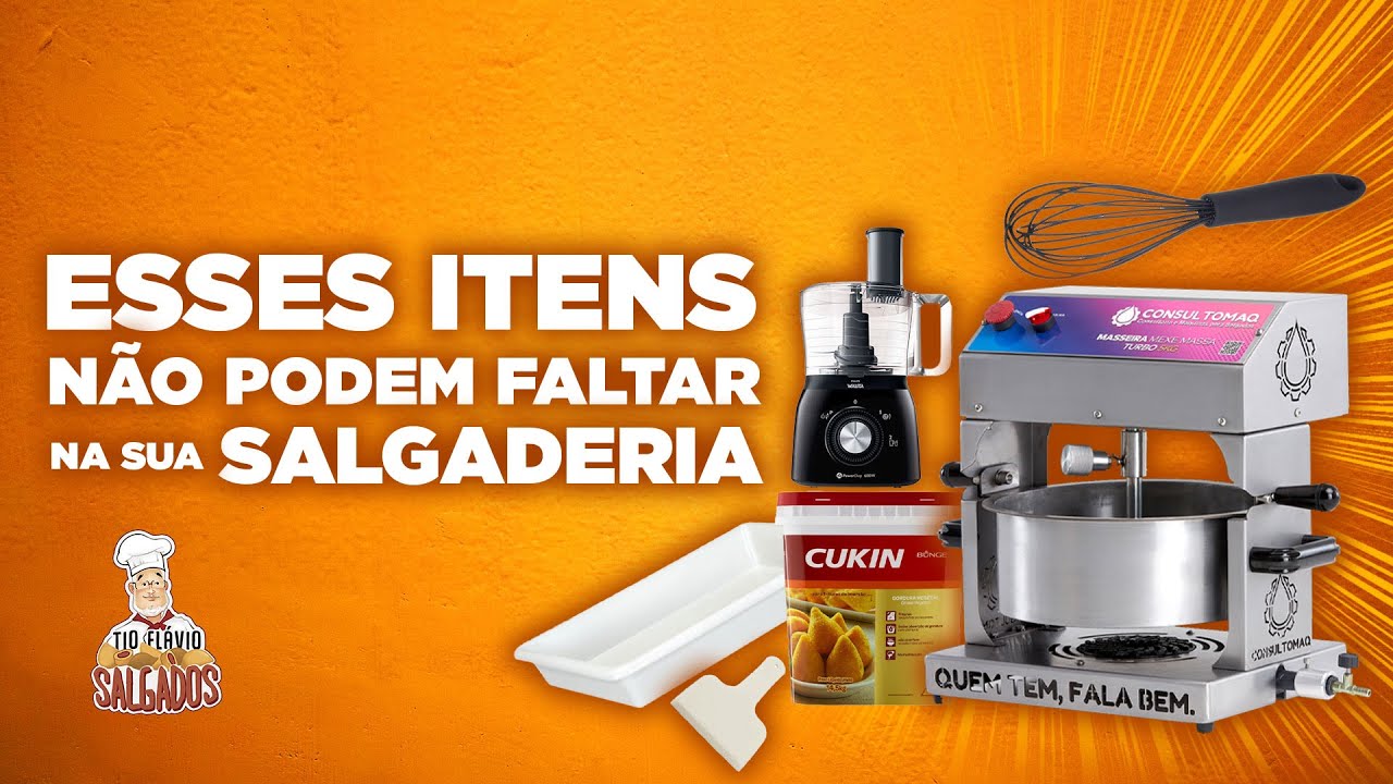 O que comprar para minha INICIAR com minha FÁBRICA de salgados em CASA?