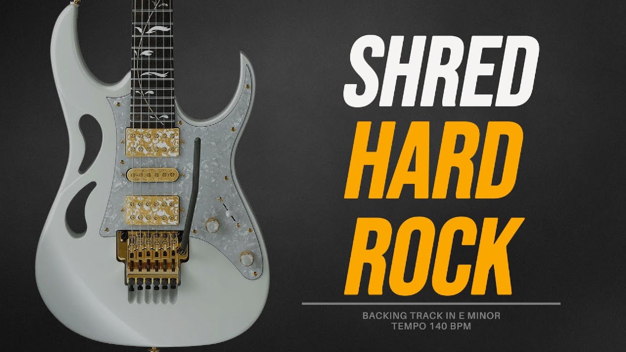 Hard Rock Shred Backing Track | E Minor | 140 BPM