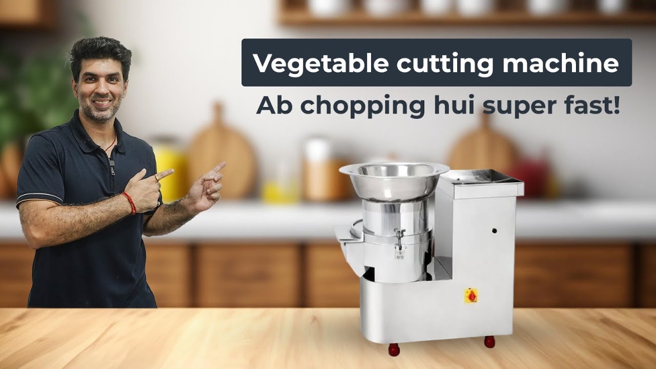 Vinod Industries Vegetable Cutting Machine | 6-Blade Commercial Cutter Demo