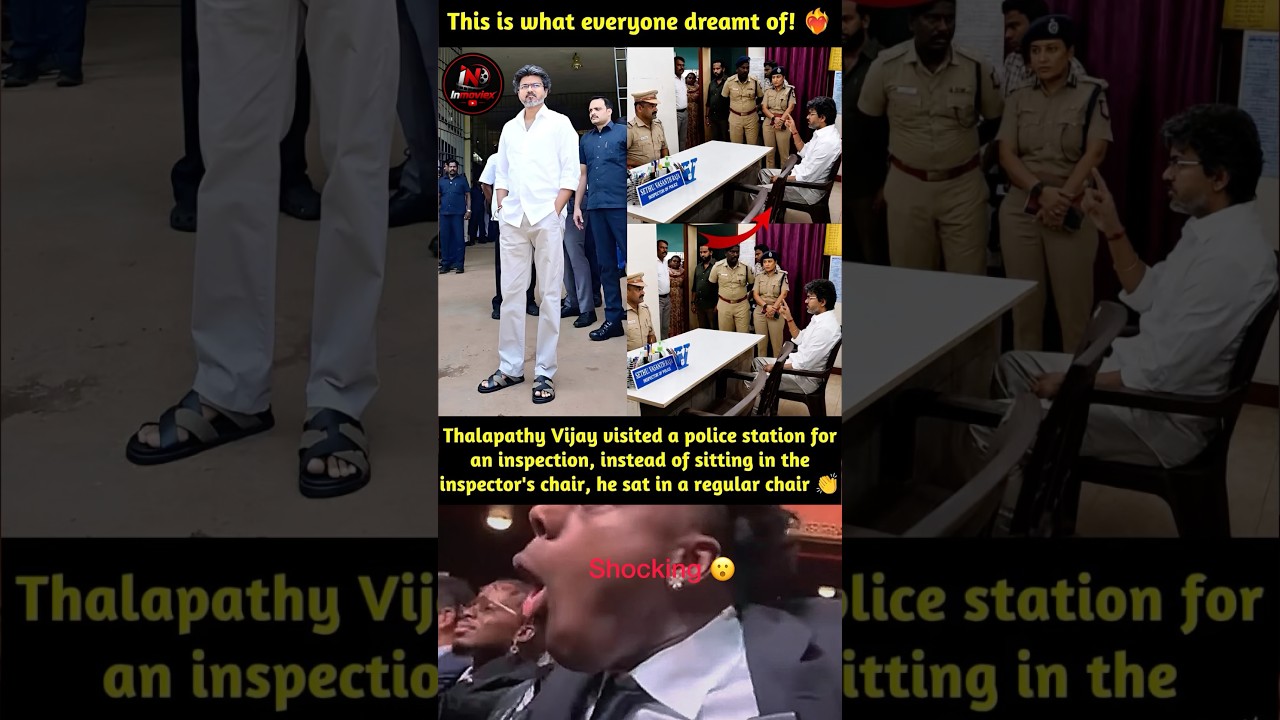 Pure Humility! Thalapathy Vijay Wins Hearts at Police Station 👏