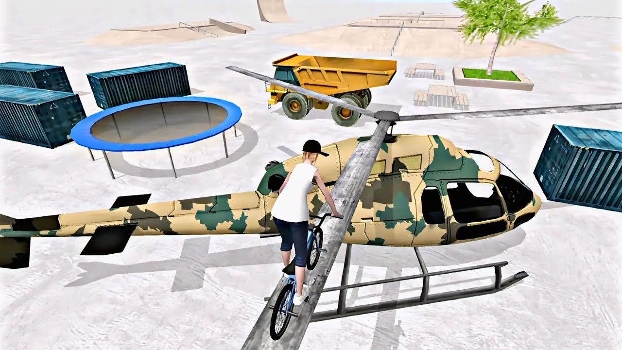 Cycle Stunt Racing || BMX Space Gameplay 