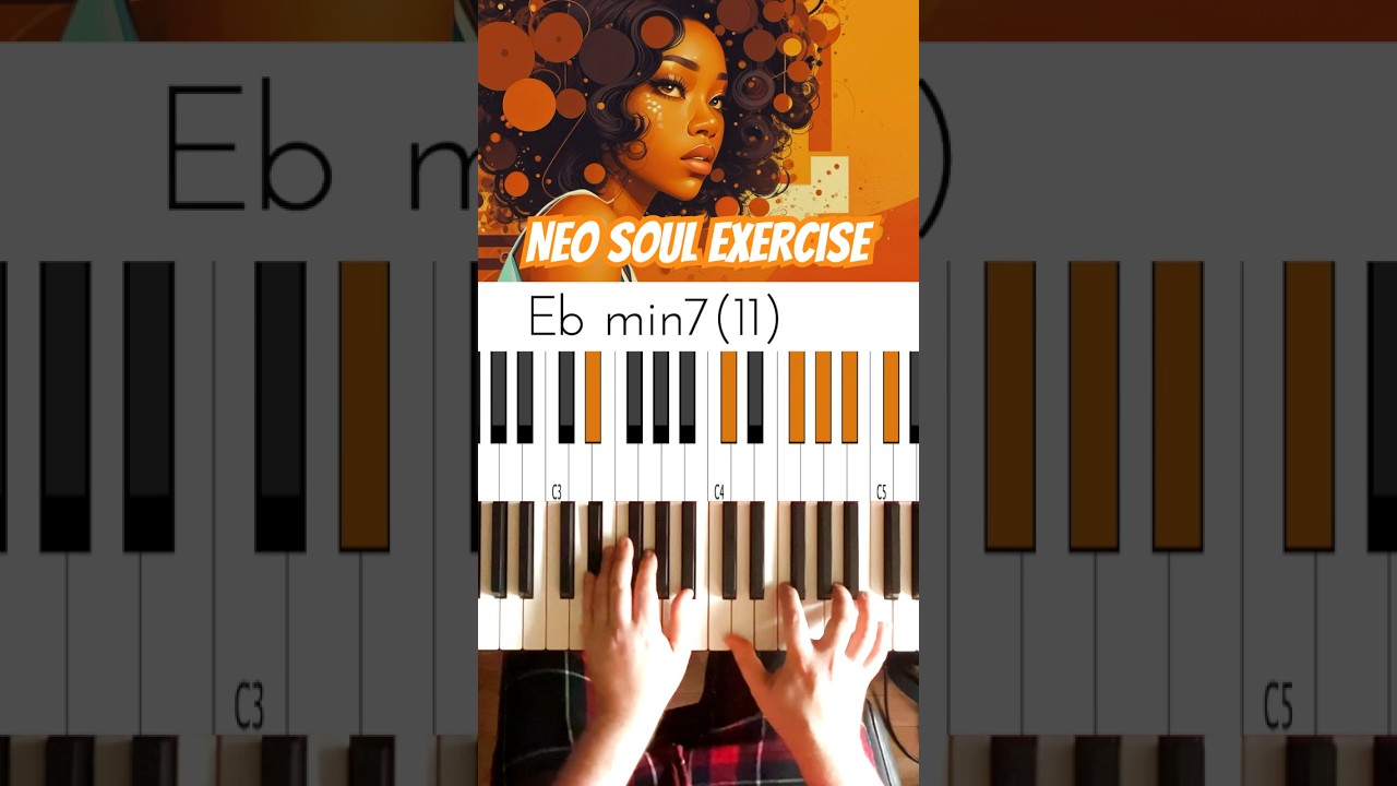 Neo Soul Chords Exercise 🎹👌Ebm7(11); Gm7(9,11); Cm7(11); Em7(9,11); Am7(11); Dbm7(9,11)