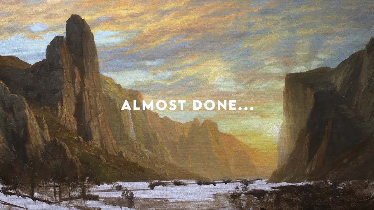 Bierstadt Oil Painting Mastercopy PT. 3: THE MOUNTAINS