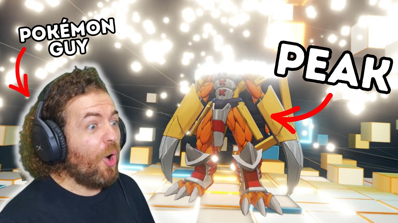 Фанат Pok&eacute;mon впервые реагирует на мега-дигимонов