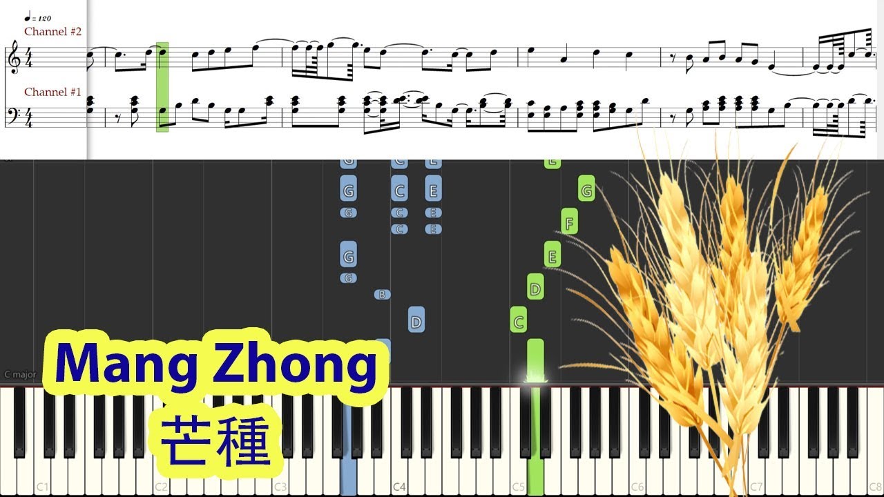 [Piano Tutorial] Mang Zhong | 芒種 - Interestingcn, Zhao Fangjing (TikTok Song)