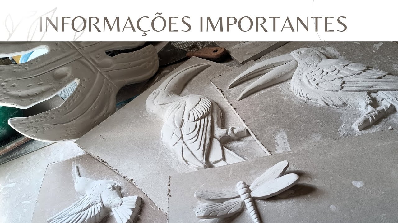 TÉCNICAS EM RELEVO APRENDA/ ALTO-RELVO E BAIXO RELEVO COM GESSO