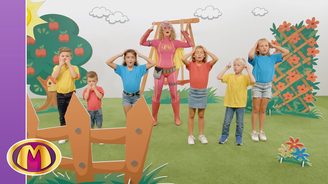 Hoofd, schouders, knie en teen - Mega Mindy | De Liedjestuin