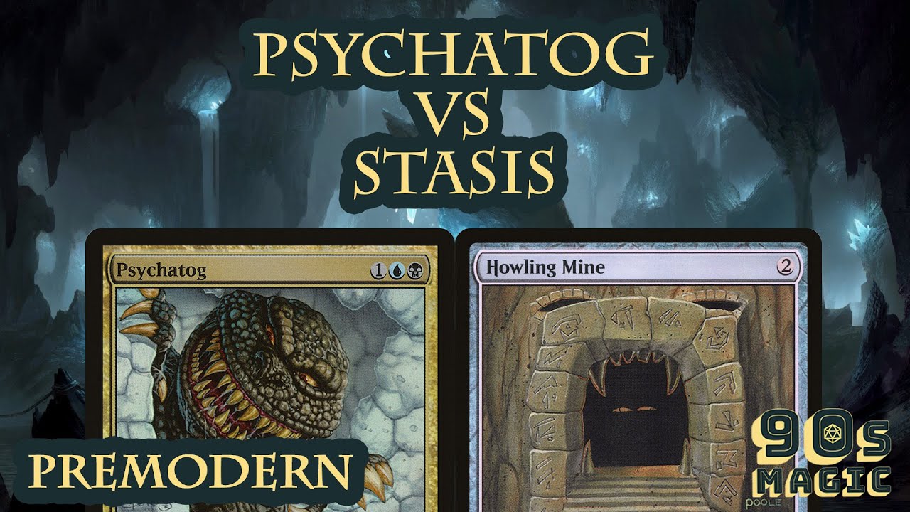 Psychatog Gro-A-Tog vs Stasis Black Vise [MTG Premodern]