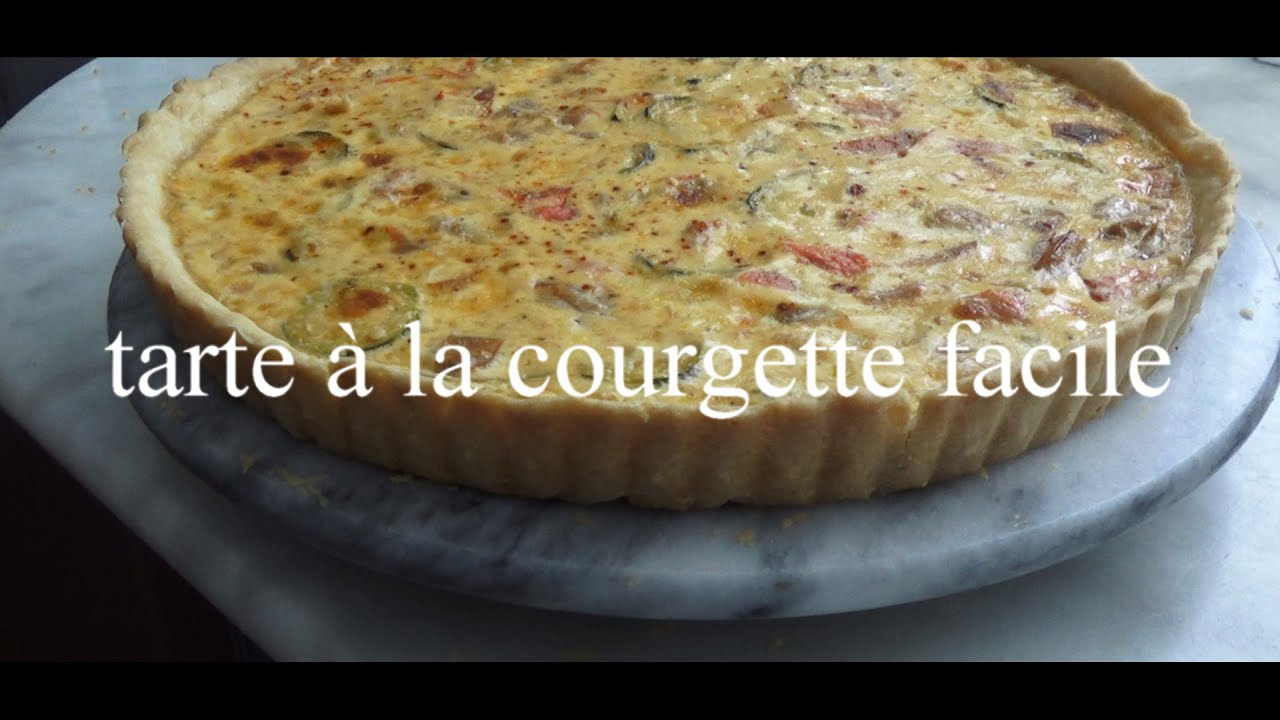 La tarte à la courgette: Recette Facile et Rapide.