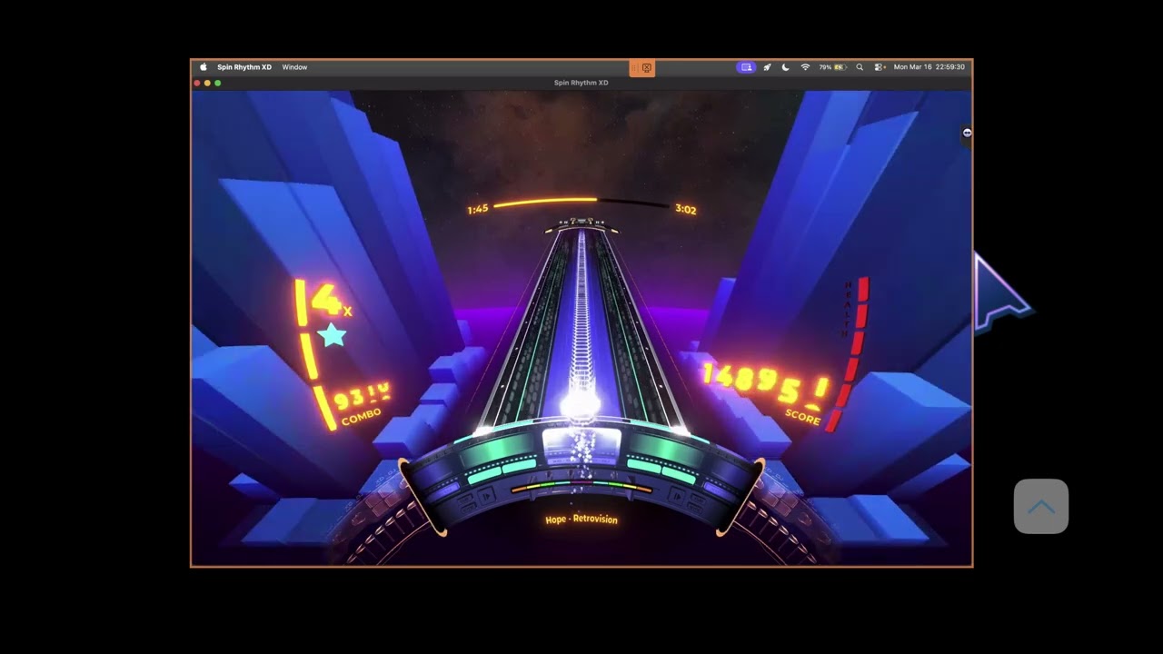 Spin Rhythm XD Ep. 1849: Retrovision - Hope. 252K score. Level 1737.