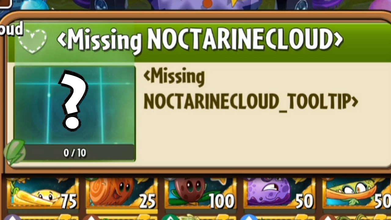 PvZ2 - Noctarine Cloud - New Hidden Plant - Update 9.1.1