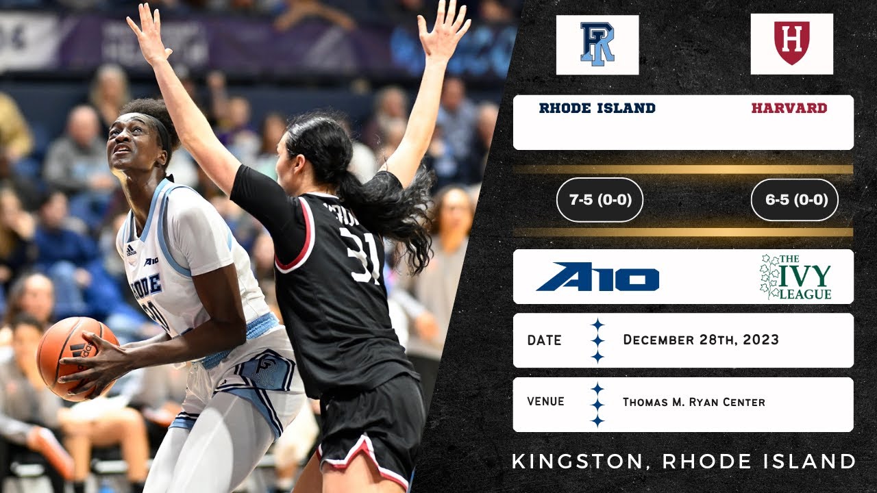 Rhode Island vs Harvard | NCAA Women's Basketball | 12.28.23