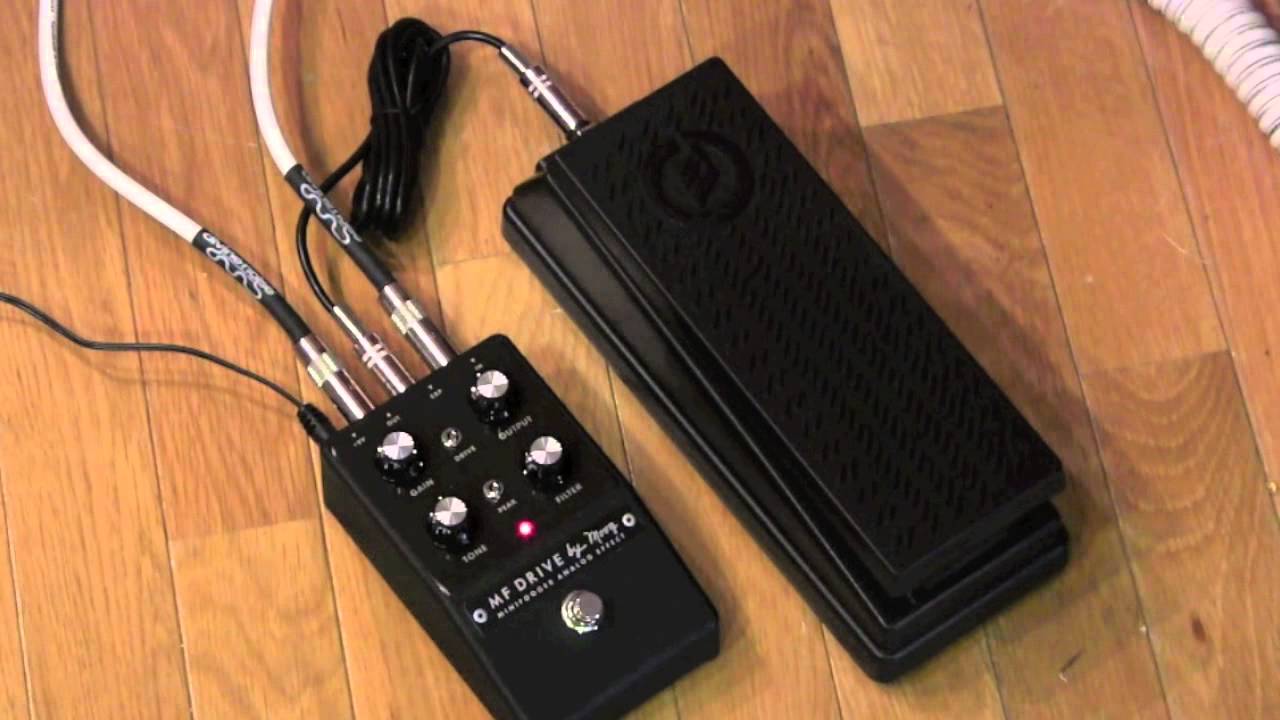Moog MF Drive miniFooger overdrive pedal demo with Expression Pedal