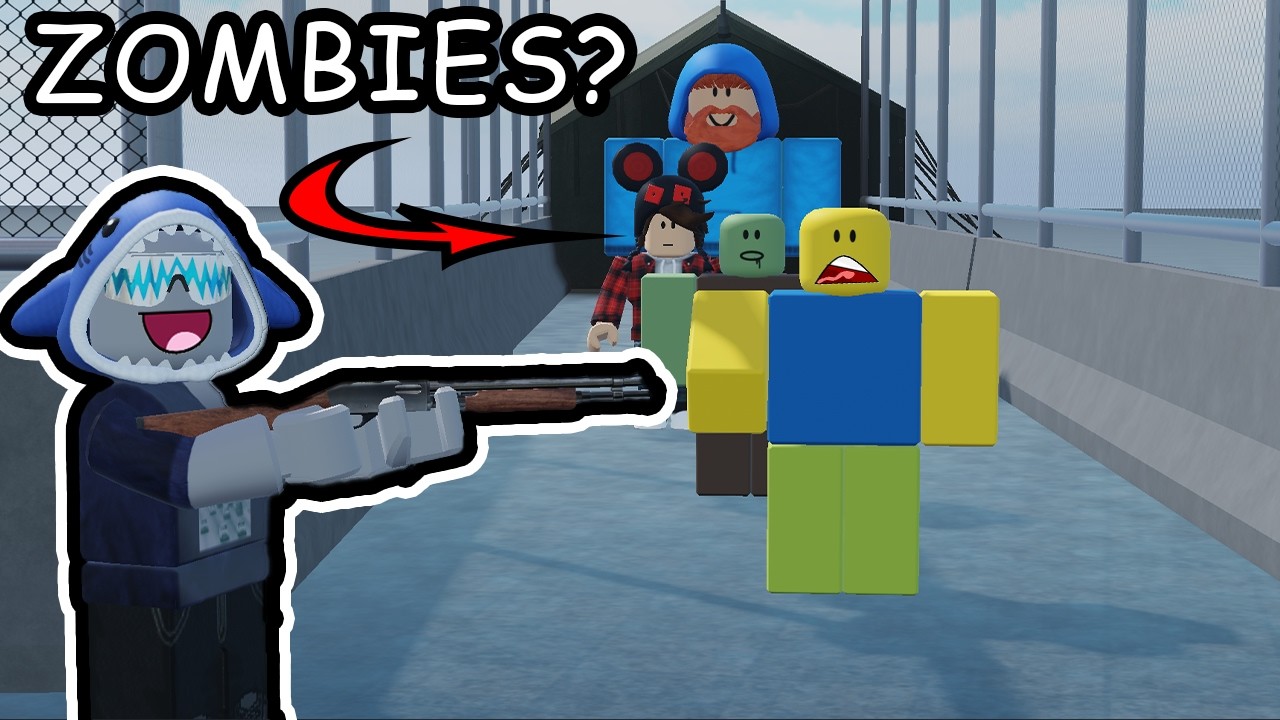 I became a ZOMBIE BORDER GUARD in Roblox