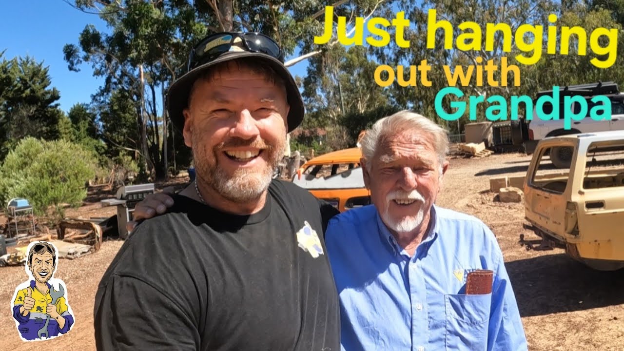 Just Hanging out with Byron and Safety Grandpa knocking out a 1 or 2 jobs