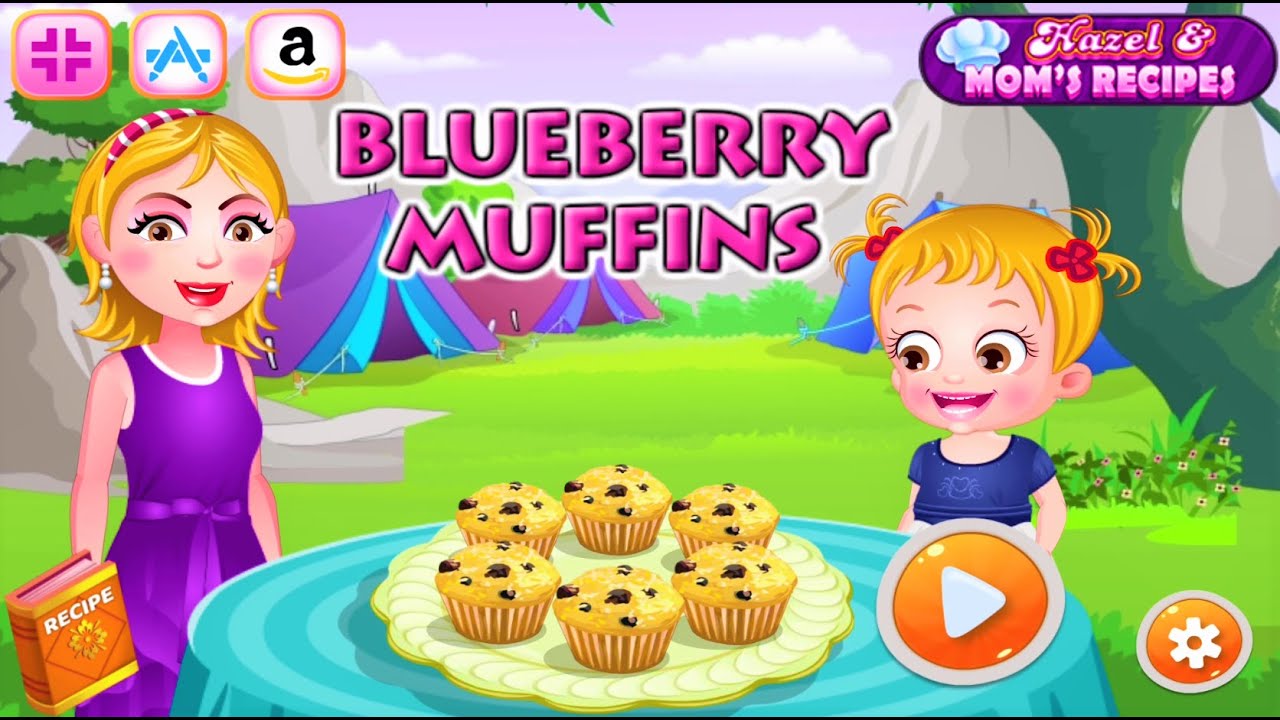 Baby Hazel Mom's Recipes Blueberry Muffins #546