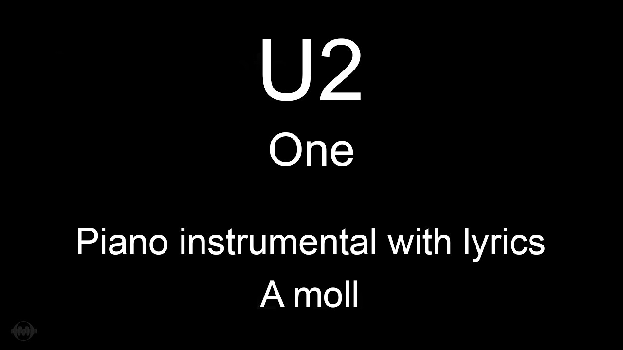 One - U2 (piano karaoke)
