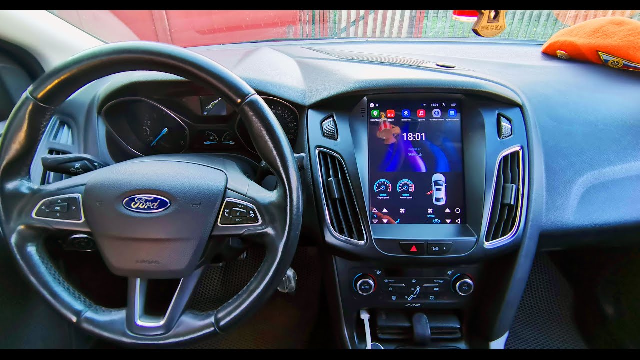 2DIN магнитола для Ford Focus 3 (Tesla style) с Aliexpress