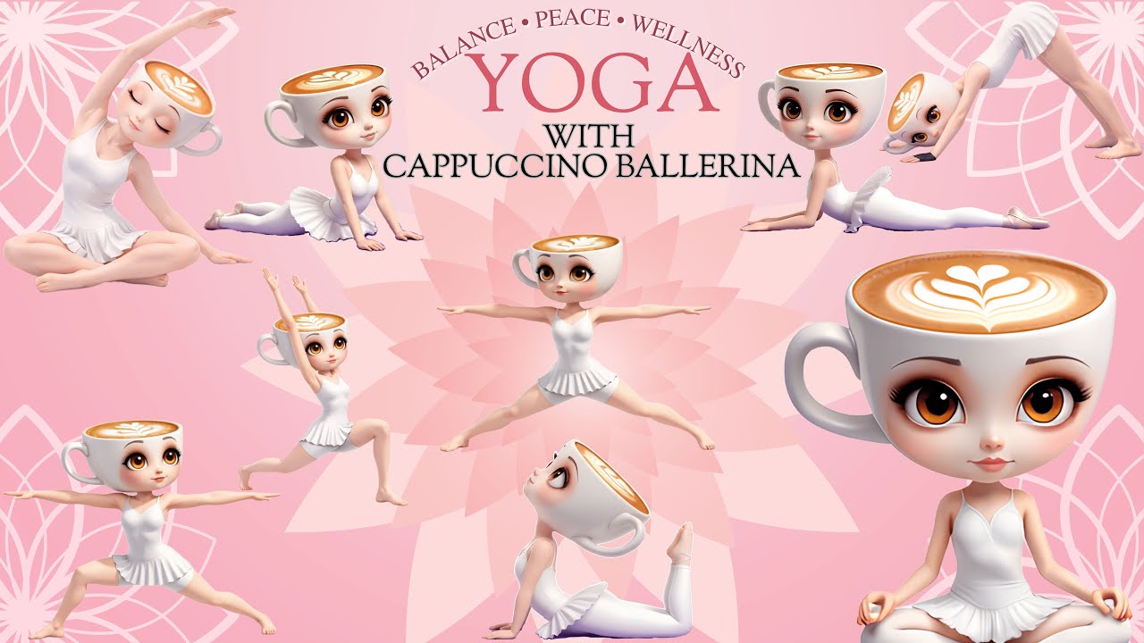 Yoga with Cappuccino Ballerina | Learn Yoga Poses for Kids & Beginners!