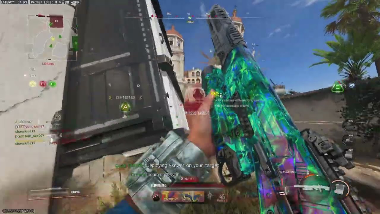 Bo7 hc domination easy win in 10v10 with noobtube spams
