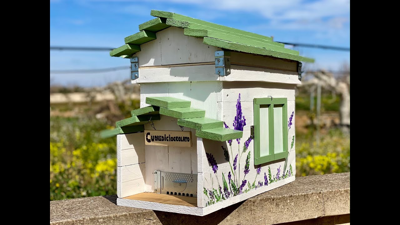 How to build a BEEHIVE from Scratch using pallet 🐝  Beehive diy for osservation