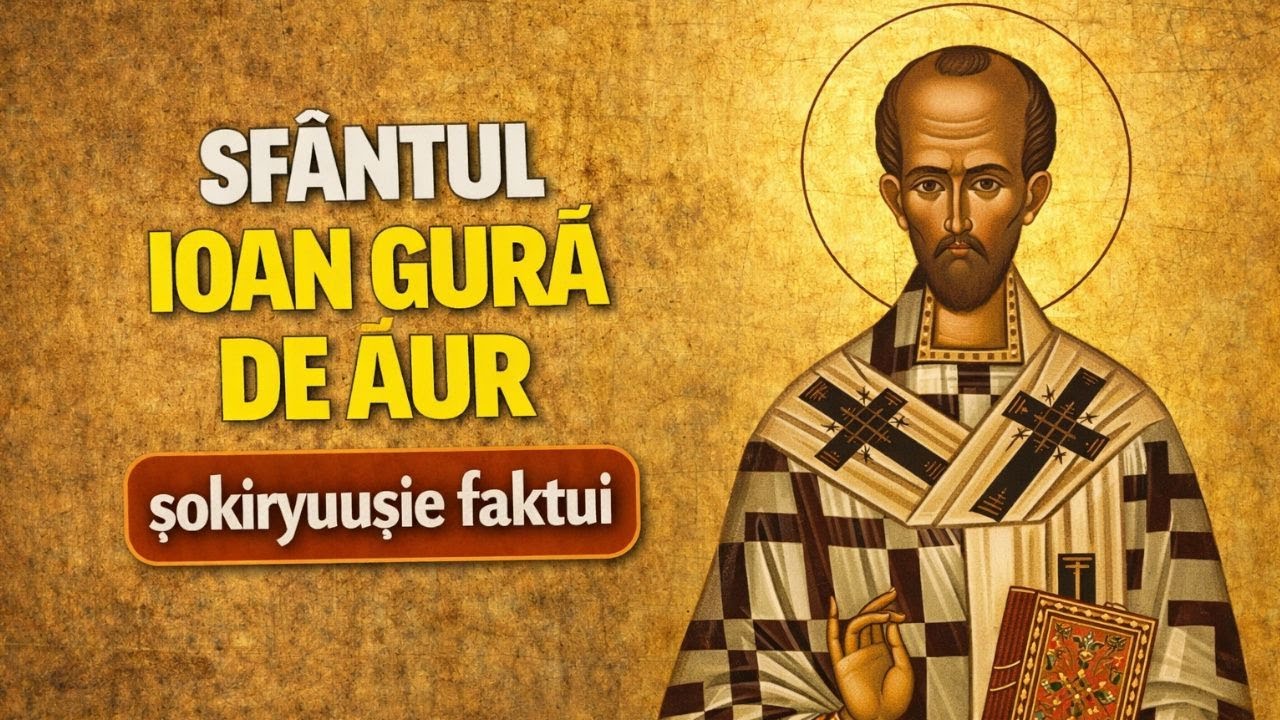 Sfântul Ioan Gură de Aur – predicatorul care a înfruntat împărați și a plătit cu exilul pentru adev