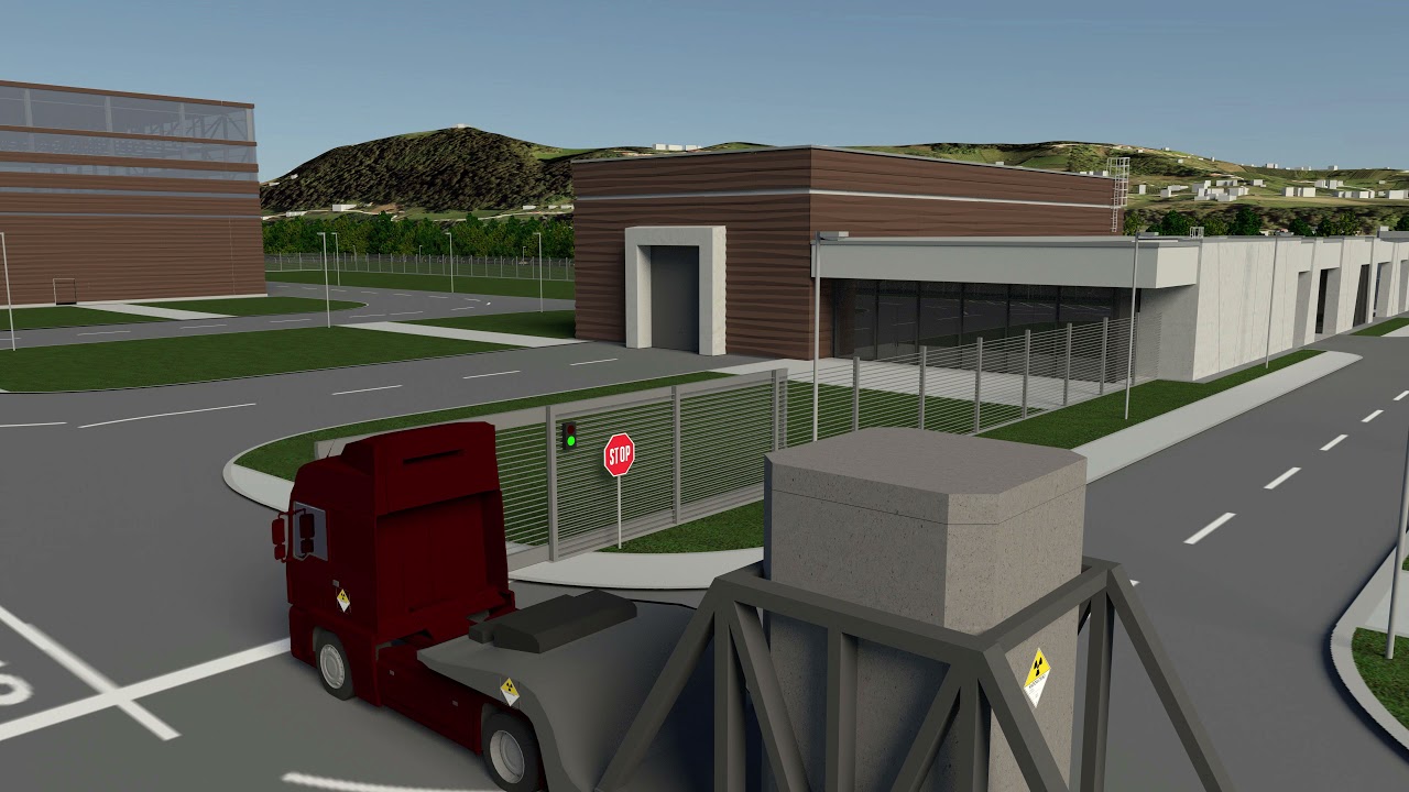 Odlagališče srednje- in nizkoradioaktivnih odpadkov - videoanimacija