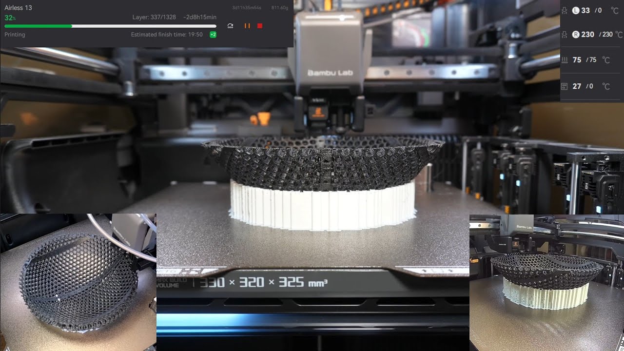 Bambu Lab H2c Airless Basketball 3D Print