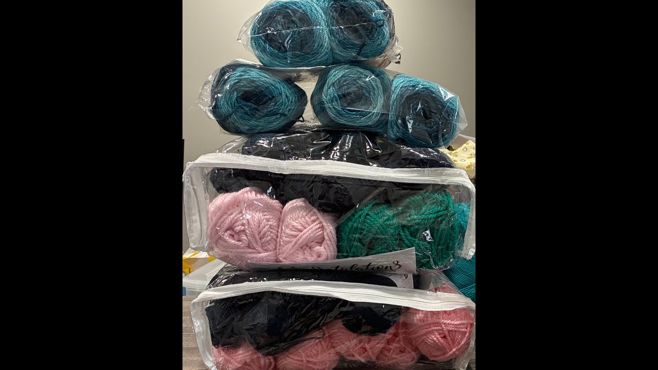 Mary Maxim Mystery 🧶 Bags  #mysterybox #yarntube #marymaxim #yarnhaul #yarns