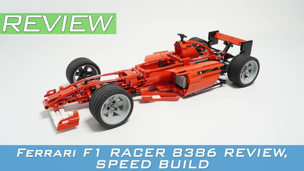 Ferrari F1 Racer 8386 1:10 Scale LEGO RACERS REVIEW, SPEED BUILD