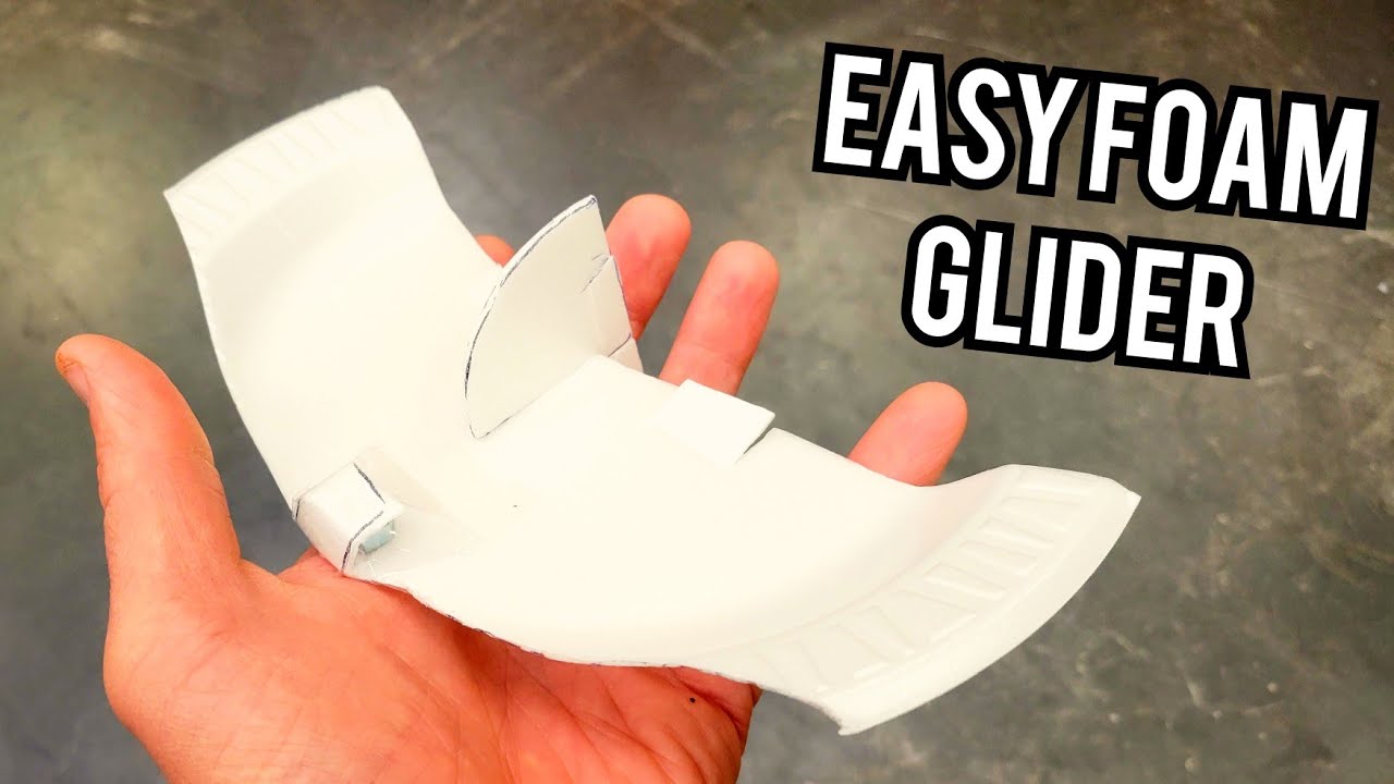 Foam Plate Glider- Easy to build AND fly!