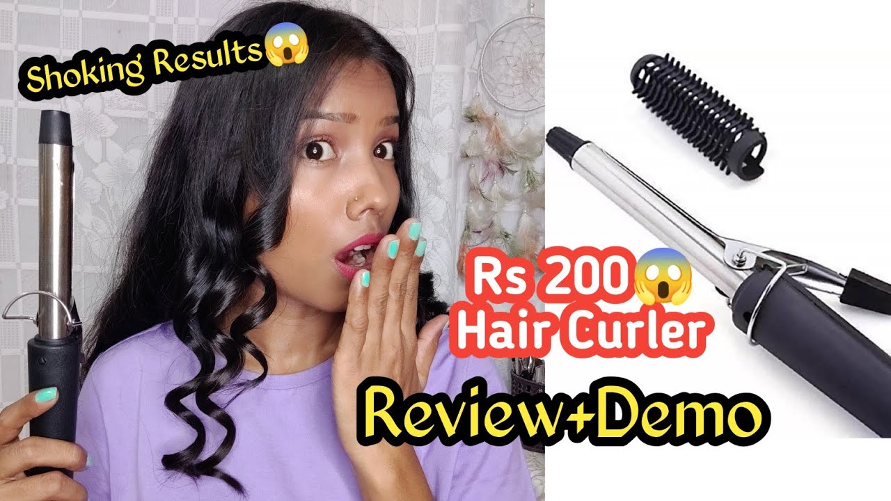 Rs 200 Hair Curler from meesho Review And Demo! #haircurler