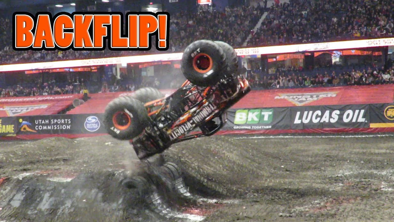 Terminal Velocity Monster Truck BACKFLIP and Freestyle Win - Rosemont Monster Jam 2025