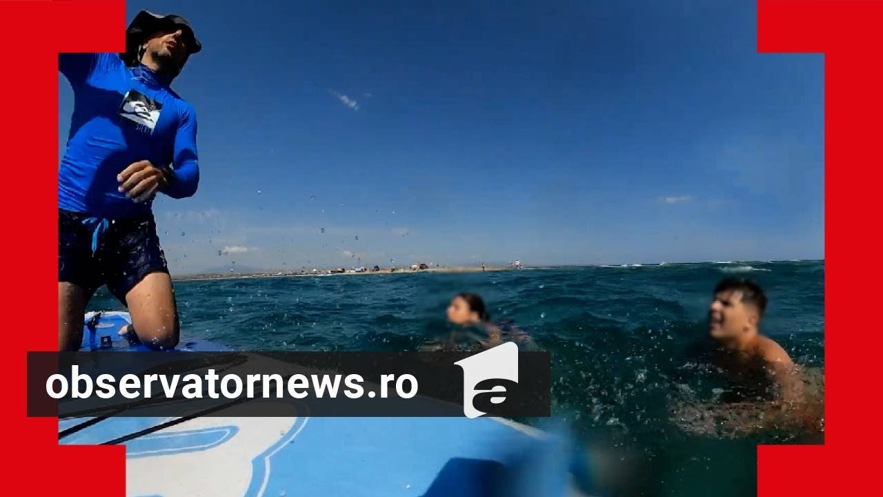 EXCLUSIV. Momentul în care o familie de români este salvată de la înec de un grec, în Salonic