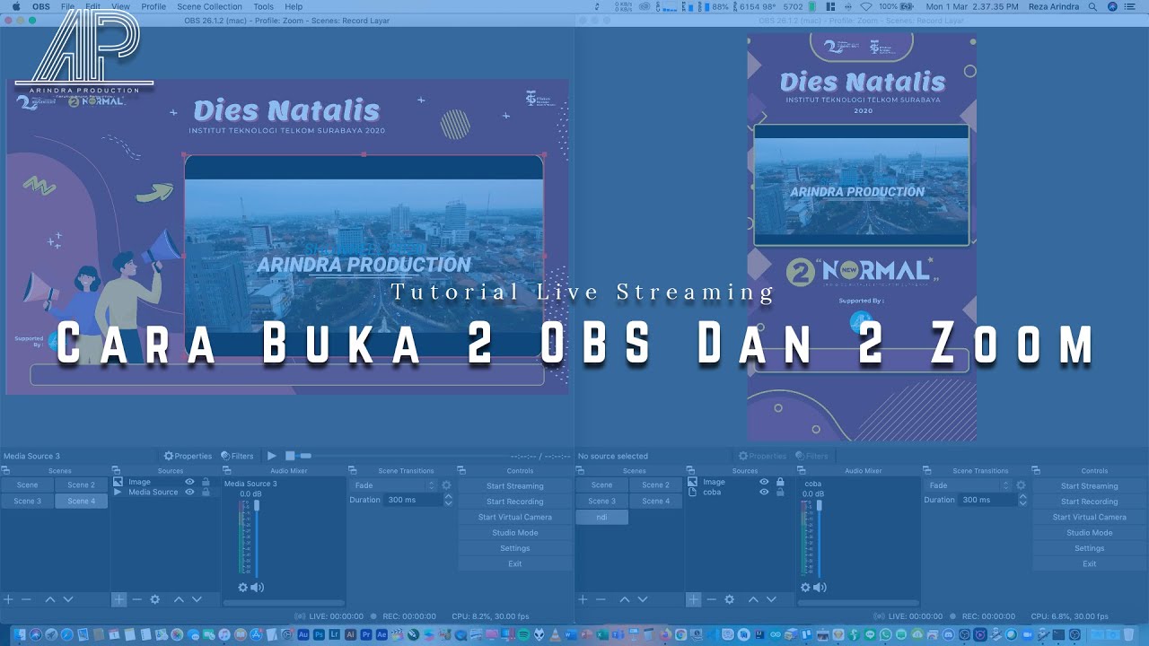 Cara Buka 2 OBS Atau 2 Zoom Di Satu Macbook Di Mac OS !! Live Streaming Tutorial #1
