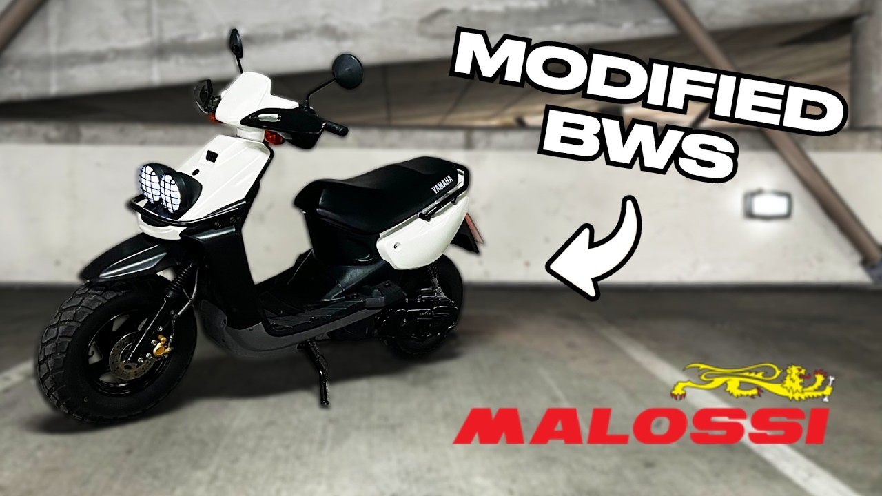Yamaha BWS 100 with a full MALOSSI CVT setup! Big Gains!