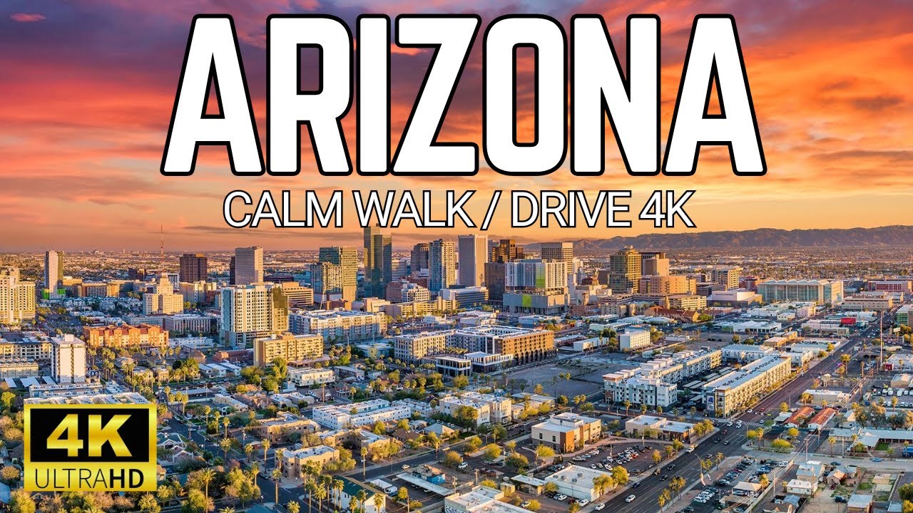Relaxing Drive in USA / ARIZONA / 4K 60fps HDR / Soft Lofi Beats