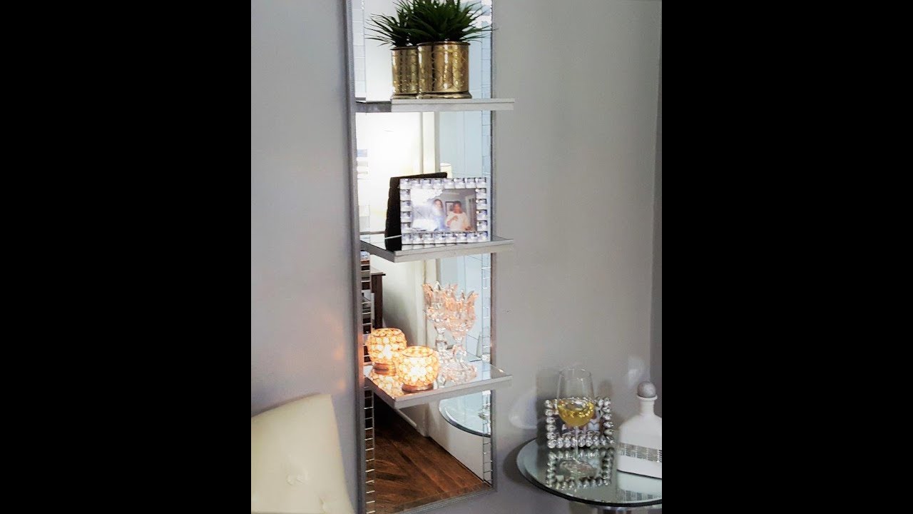 Mirrored Shelf Unit DIY