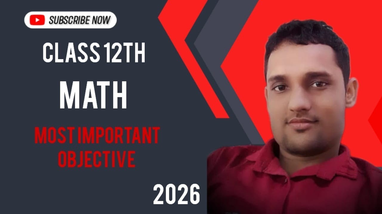 #class12th most important objective by Manish sir (part 6)