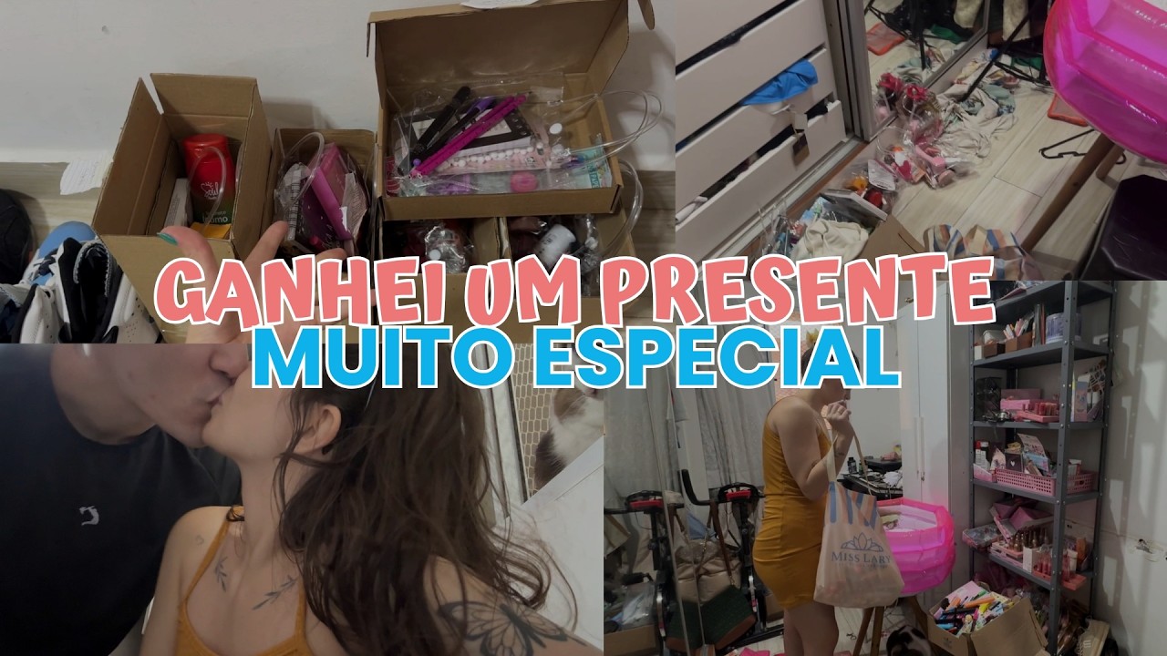 MEGA ORGANIZAÇÃO NO ESTUDIO E NA LOJA | ORGANIZEI O ESTOQUE DA LOJA, MESA DE TRABALHO E PENTEADEIRA