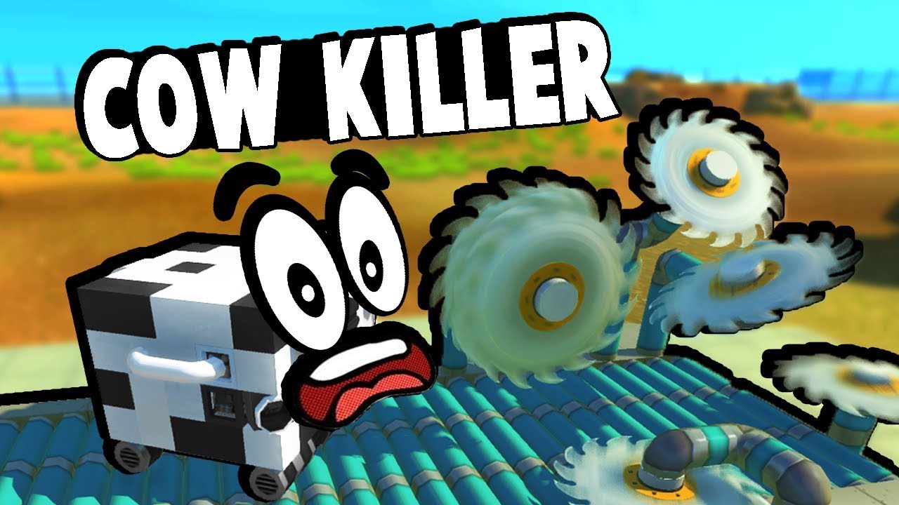 Cutting up Cows! AMAZING Scrap Mechanic Farm Challenge!