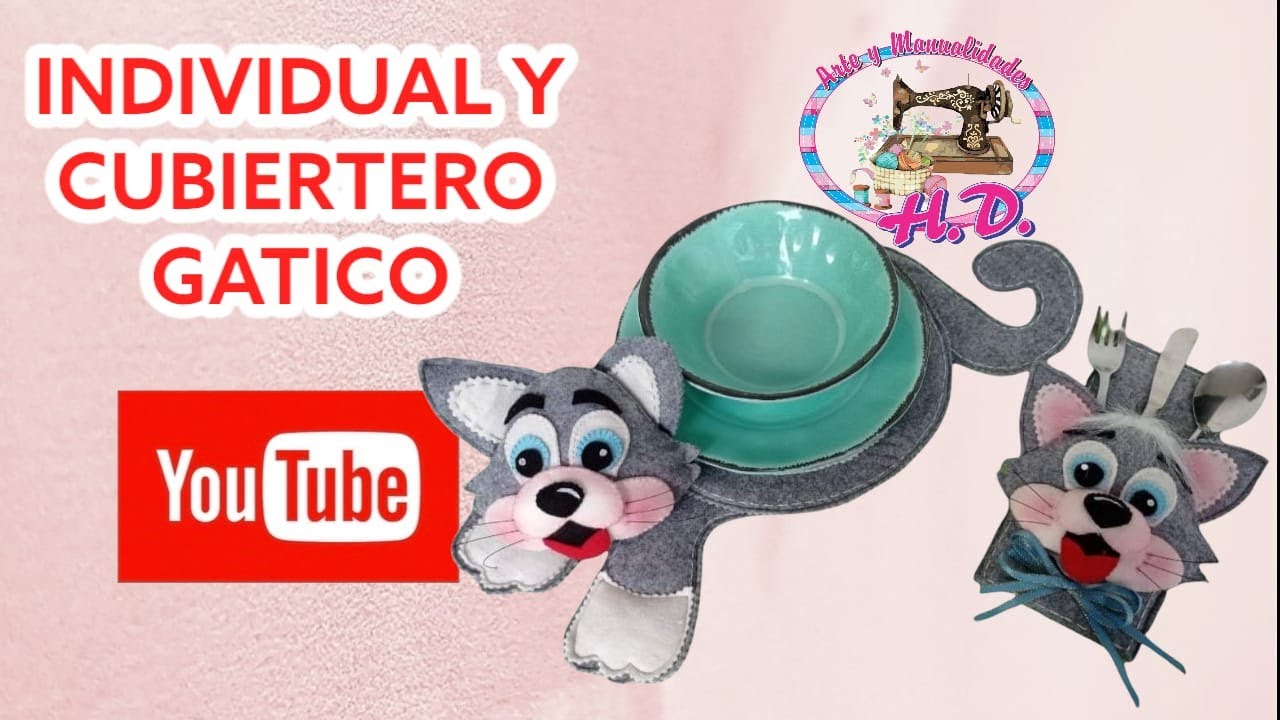 Individual y Cubiertero Gato