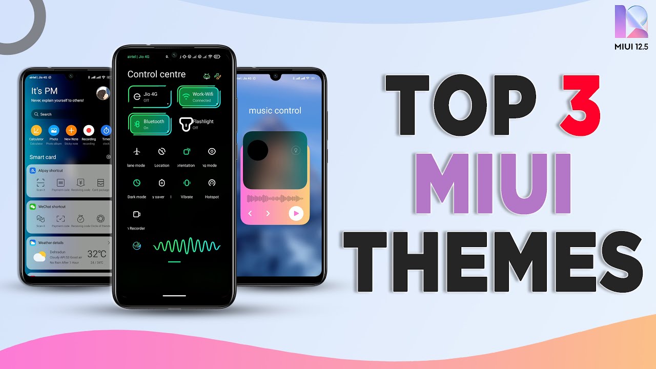 Top MIUI 12 Themes || MIUI 12 Theme with Complete Different UI Design (2021) [in Hindi]